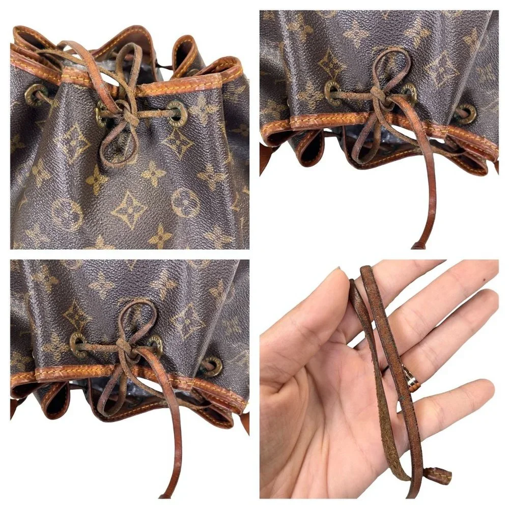 Authentic Louis Vuitton Shoulder Bag Petit Noe Monogram Used LV Handbag Vintage - Picture 7 of 12